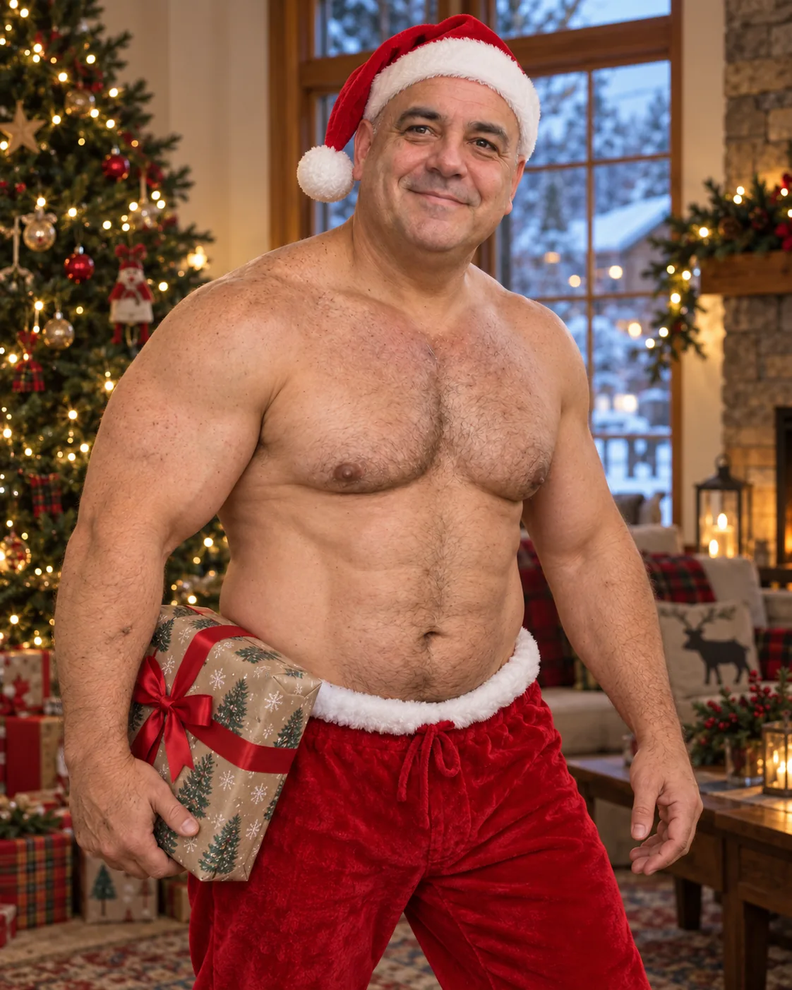 December — Santa Claus — Hell of a Guy 2027 calendar photo (staged example)