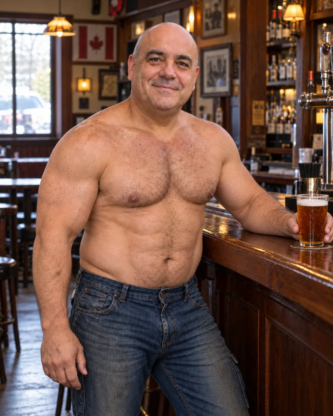 October — The Pub Legend — Hell of a Guy 2027 calendar photo (staged example)