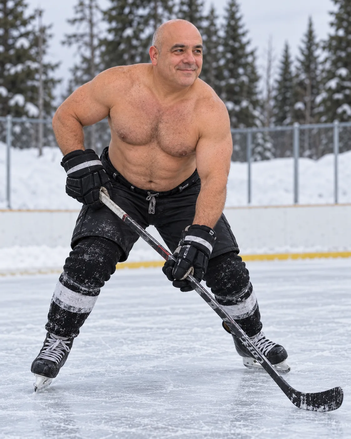 January — The Hockey Hero — Hell of a Guy 2027 calendar photo (staged example)