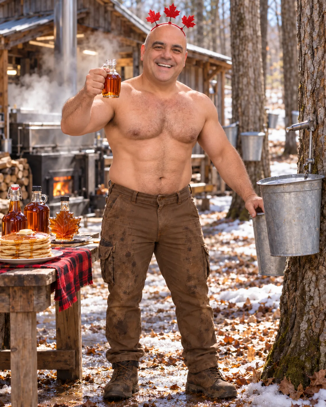 March — The Maple King — Hell of a Guy 2027 calendar photo (staged example)